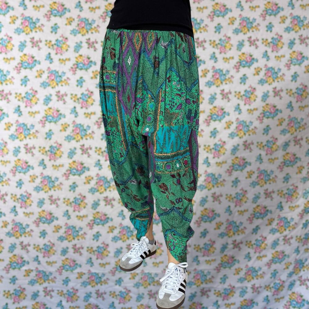 Vintage 90s CFTC STUDIO drop crotch harem pants size small